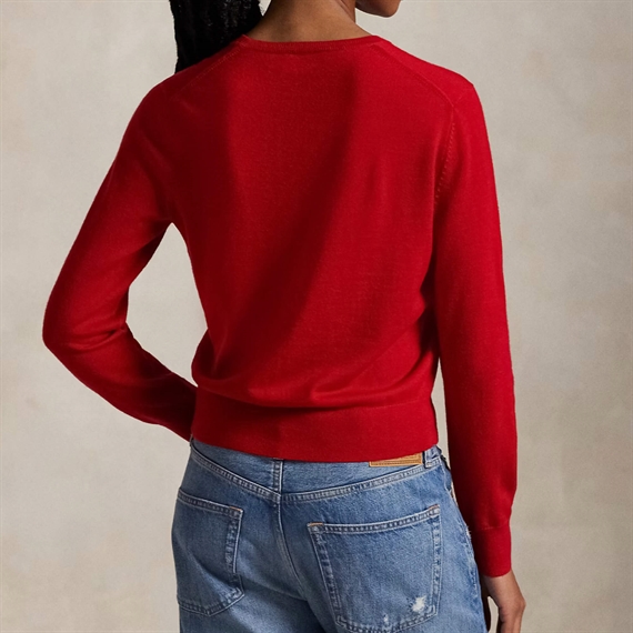 Polo Ralph Lauren Wool Crewneck Jumper, Rød
